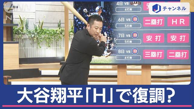 大谷翔平、復調のキッカケは「H」ランプ？　“タイミングの一発”西岡剛さん実演解説