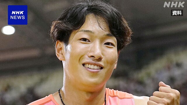 陸上 男子110mハードル 泉谷駿介がパリ五輪日本代表に内定