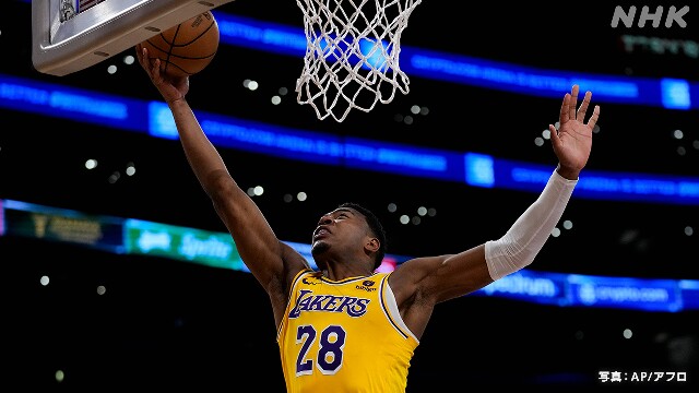 NBA レイカーズ 八村塁 プレーオフで5得点 チームも3連敗