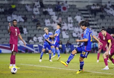 サッカー日本、延長４―２の勝利　カタール戦、五輪へあと１勝