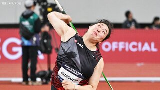 世界女王・北口榛花、パリ五輪イヤー初戦で優勝 最終6投目で62m97をマーク【陸上・ダイヤモンドリーグ蘇州】