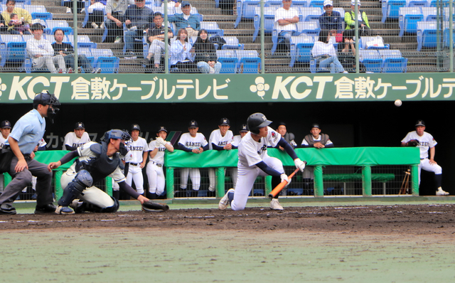 春季岡山県高校野球　4強決まる　創志学園は敗退