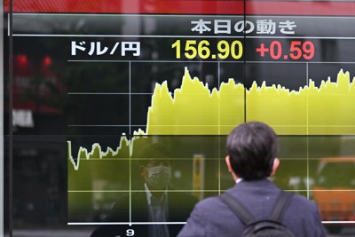 日銀、5兆円規模為替介入か　日銀預金残高から推計　政府は沈黙貫く