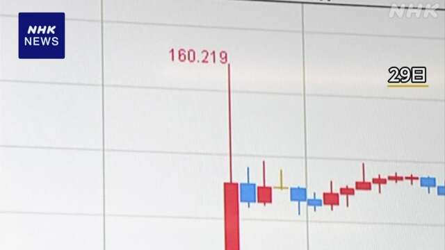 円相場 29日の急激な円高動きは政府・日銀の介入か 民間の分析