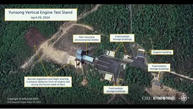 草木が燃えた痕跡が…北朝鮮が液体燃料式ロケットのエンジン燃焼実験を実施か　アメリカのシンクタンクが衛星画像分析