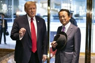 トランプ氏「日本大好き」　麻生氏、訪米時の会談紹介