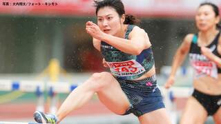 女子100mH 福部真子が12秒92で2位、「パリ五輪参加標準記録を突破したい」寺田明日香は5位【木南記念】