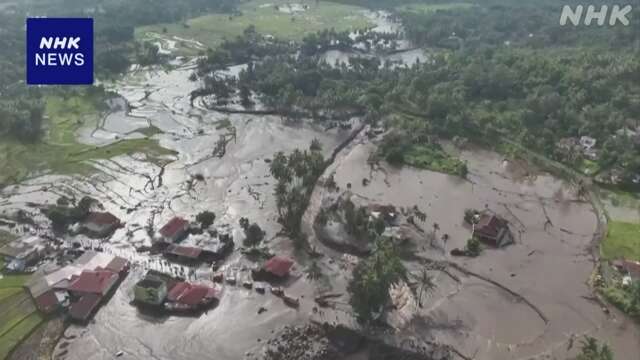 インドネシア 大雨で鉄砲水や洪水 37人死亡 18人不明 救助急ぐ