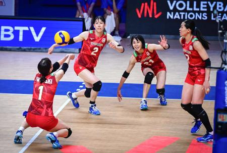 バレー女子、ドミニカ下し６勝目　パリ五輪懸けたネーションズＬ