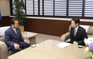 静岡知事リニア推進に理解　「水資源確保と両立図る」