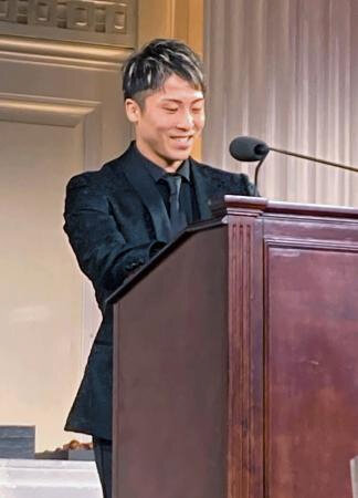 井上尚弥、ＮＹで授賞式　全米記者協会の最優秀選手