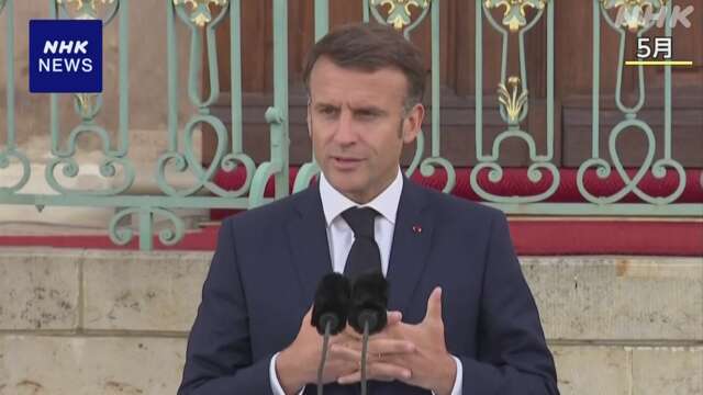 仏 マクロン大統領 “開発した戦闘機をウクライナに供与”