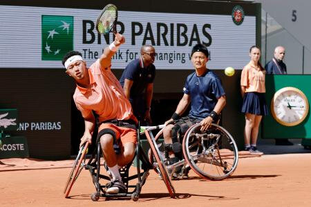 上地組、小田組が決勝進出　全仏テニス車いすの部