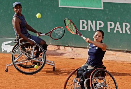 上地組、小田組ともに準優勝　全仏テニス車いすの部