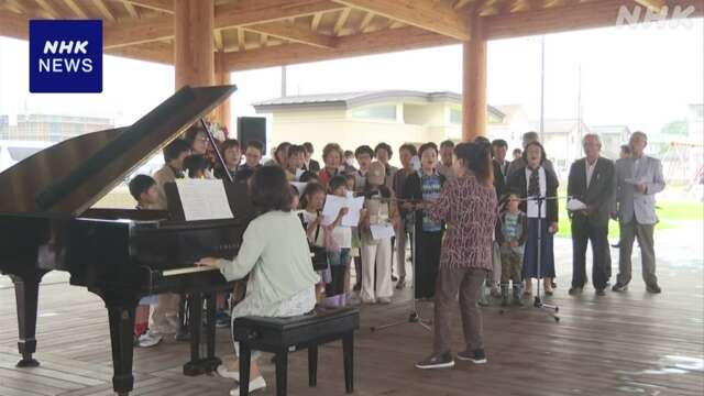 詩人 野口雨情の出身地に「しゃぼん玉公園」ピアノ演奏も 茨城