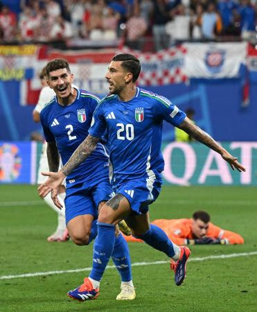 前回王者イタリア１６強入り　サッカー欧州選手権