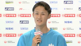 男子200mの鵜澤飛羽、脳震とうから復帰「ギリギリ間に合った」「参加標準記録はずっと狙ってる」 【日本選手権・前日会見】