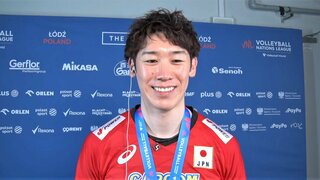 石川祐希「パリ五輪では金メダル目指す」山本智大「いろいろな人に感謝」主要国際大会47年ぶりの銀メダル【ネーションズリーグ】