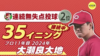 「０」を刻む男たち　広島カープ　大瀬良大地は 大竹寛の球団記録を超えられるか　43イニング連続 “無失点”