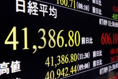 東証、3営業日連続で最高値更新　午前終値は4万1386円