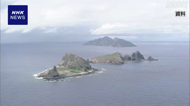 沖縄 尖閣沖 中国海警局の船4隻が一時領海侵入 海保監視続ける