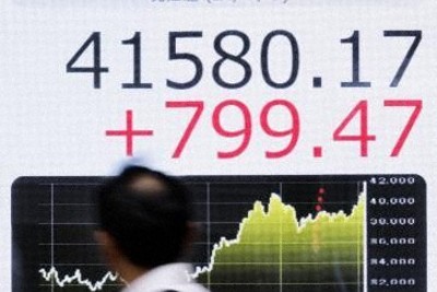 日経平均株価、終値初の4万1000円台　最高値を更新