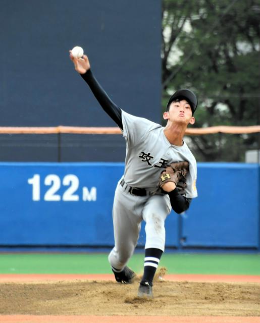 初戦の相手は昨夏と同じ、闘志燃やし雪辱　攻玉社のエース森田翔大