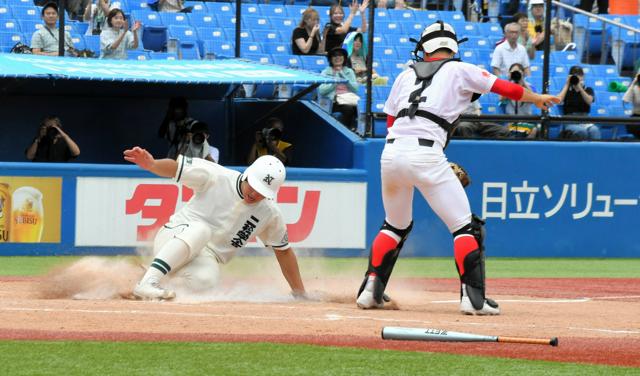 二松学舎大付、苦しんで1勝　「もう負けなんだよ」3点差から奮起