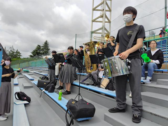 46年ぶりシードの川根登場　吹奏楽部の現役部員と卒業生が応援演奏