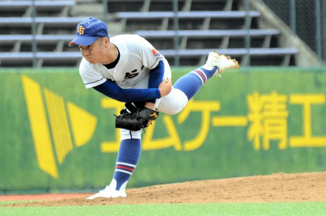 2日で10奪三振、継続試合でも安定した投球　上田染谷丘・富岡投手