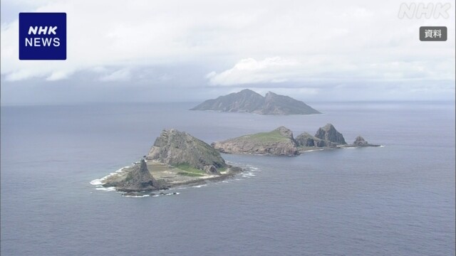 沖縄 尖閣沖 中国海警局の船2隻が日本の領海に侵入 海保は警告