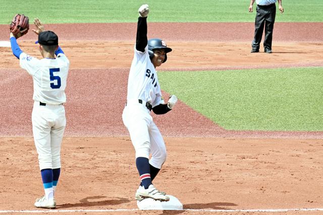 敗れて悔やむも、相手監督に「恩返し」の一打　西条農の松島選手