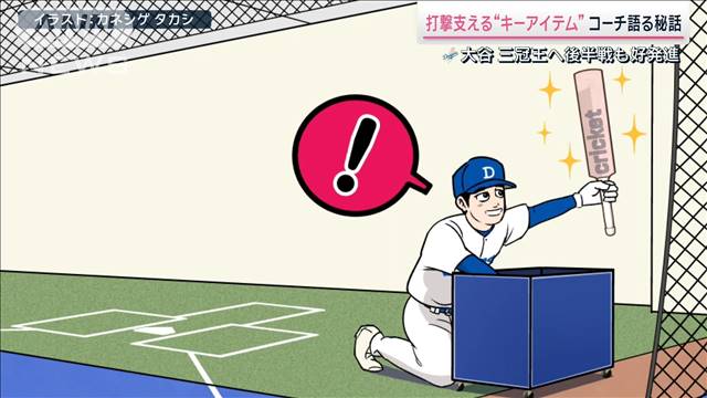 ドジャース打撃コーチを直撃　好調な大谷の打撃支える“アイテム秘話”