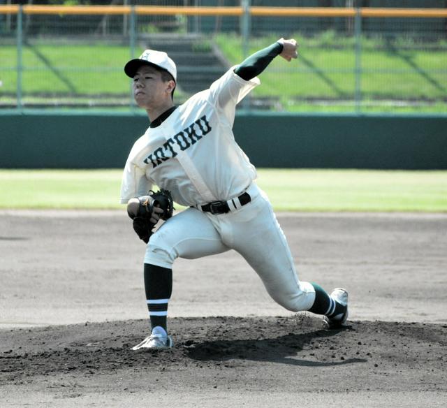 報徳学園が「5回戦の壁」突破　左腕の伊藤巧真投手、6回無安打投球