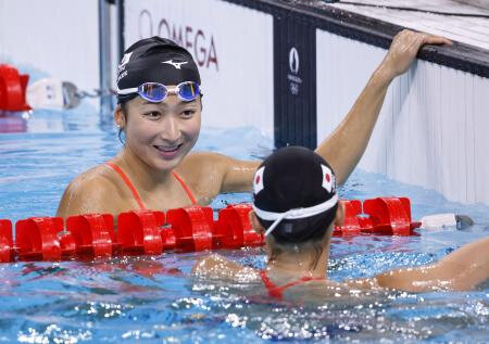 池江「鳥肌が立った」　競泳、本番会場で初練習