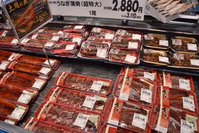 土用の丑の日　「特大」ウナギ人気　背景に生産者、消費者双方の事情