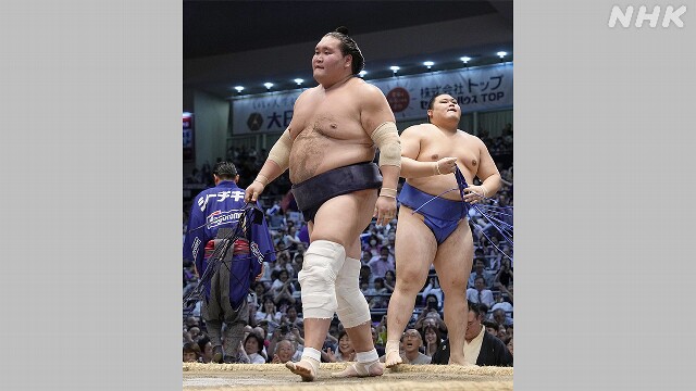 横綱 照ノ富士 大の里に敗れ初黒星 大相撲名古屋場所11日目