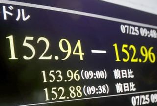 円相場、一時152円台に　利上げ観測で円高加速