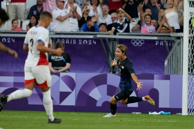 パリ五輪男子サッカー日本×パラグアイ5−0で日本が勝利