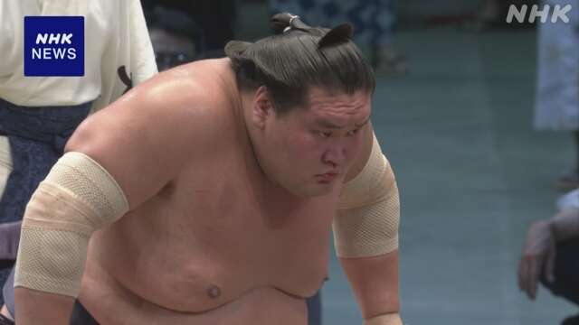 大相撲名古屋場所 13日目 トップに立つ照ノ富士 貴景勝と対戦