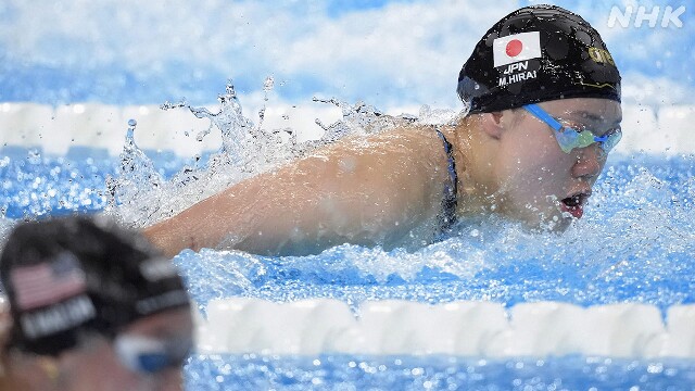 競泳 平井瑞希が決勝進出 女子100ｍバタフライ パリ五輪