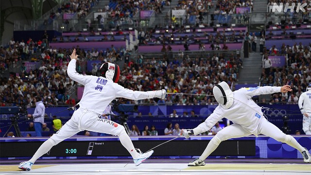 フェンシング 加納虹輝 男子エペ個人 準決勝進出 パリ五輪