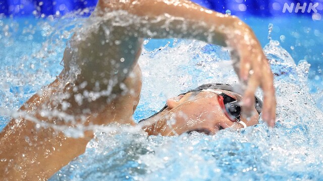 競泳 男子200m自由形 松元克央が8位 パリオリンピック