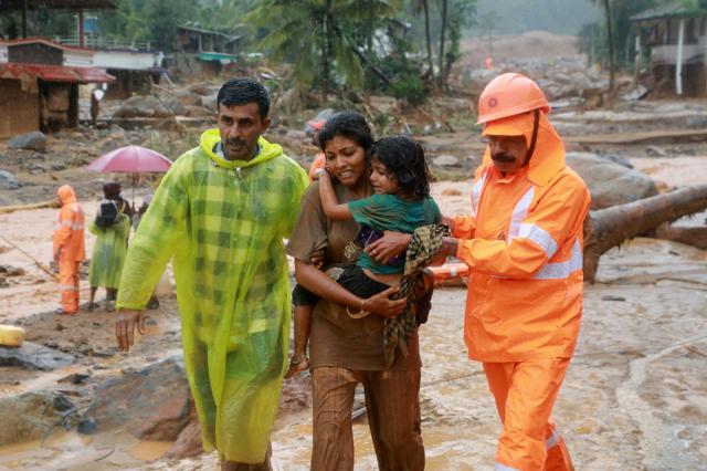 インド南部で地滑り、50人超死亡か　橋が崩落、孤立した集落も