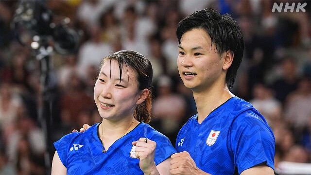 バドミントン 混合ダブルス “ワタガシ”ペア 準決勝進出 五輪