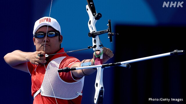 アーチェリー 男子個人 日本勢は全員敗退 パリ五輪