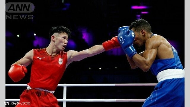 ボクシング男子57キロ級　五輪初出場の原田周大、準々決勝敗退【パリオリンピック2024】