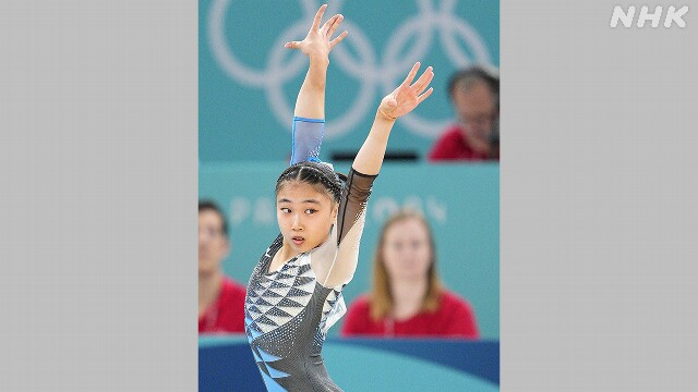 体操 女子種目別 ゆか 岸里奈は7位 パリオリンピック