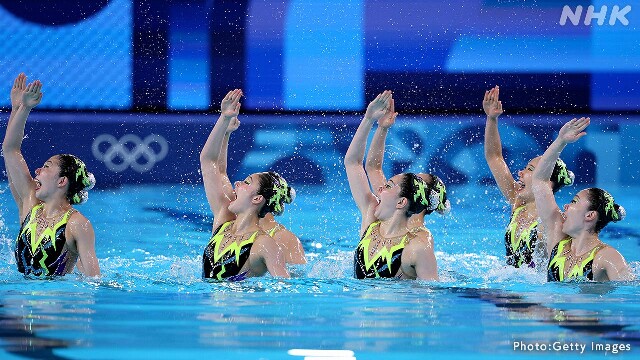 アーティスティックスイミング チームTR 日本6位 パリ五輪