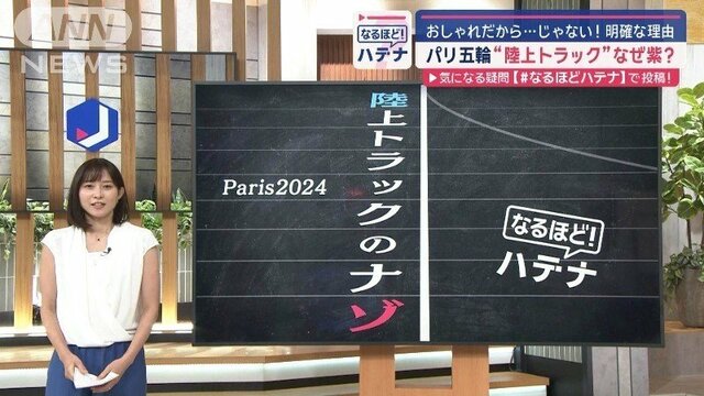 おしゃれだから…じゃない！明確な理由　パリオリンピック“陸上トラック”なぜ紫色？